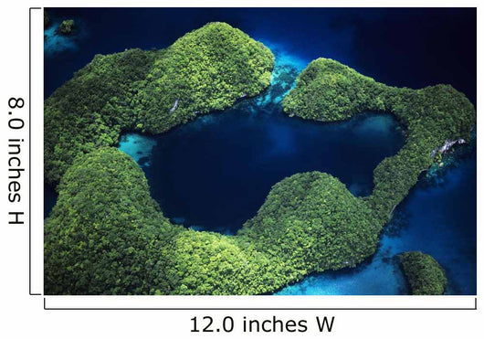 Micronesia Palau Aerial Rock Wall Decal