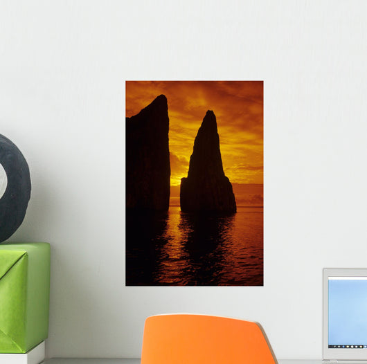 Galapagos Orange Sunrise over Wall Decal