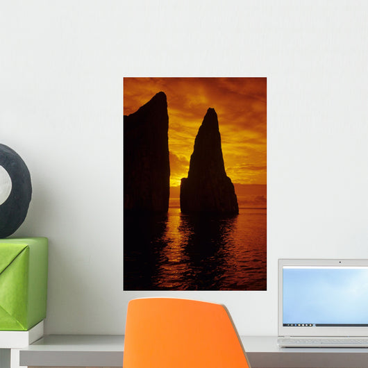 Galapagos Orange Sunrise over Wall Decal