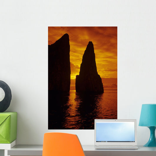 Galapagos Orange Sunrise over Wall Decal