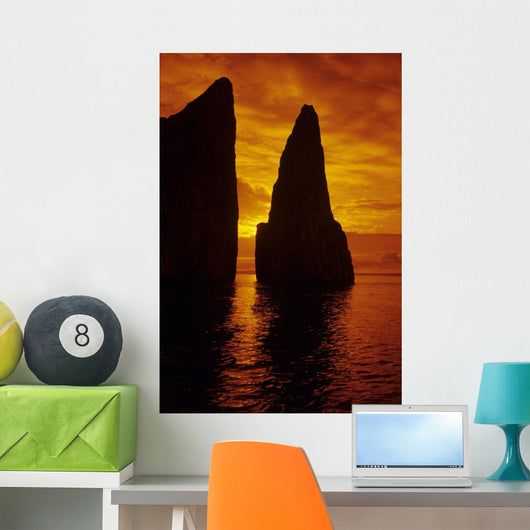 Galapagos Orange Sunrise over Wall Decal