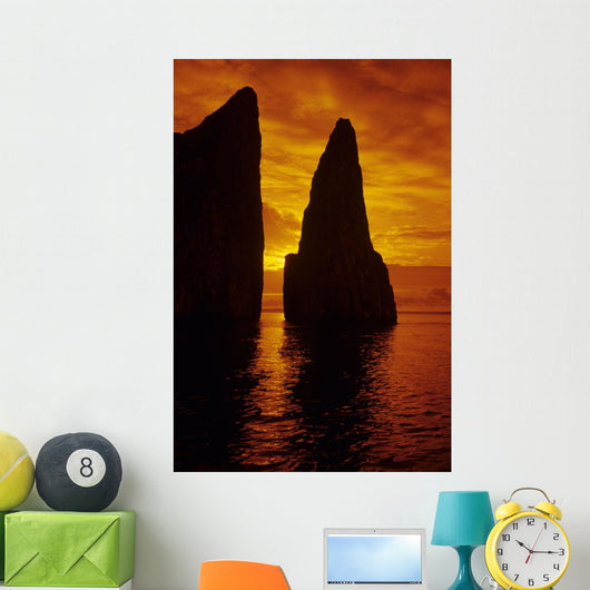 Galapagos Orange Sunrise over Wall Decal