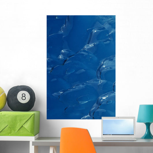 Close-up Glacial Ice Wall Decal Design 2