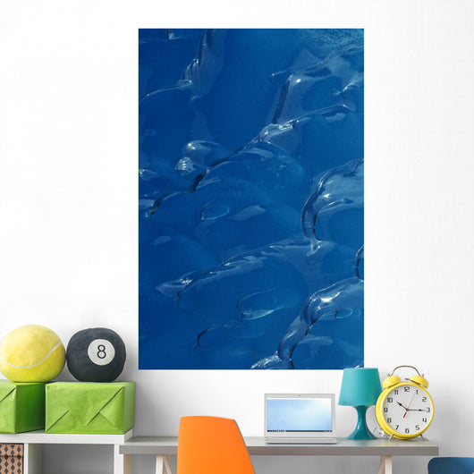 Close-up Glacial Ice Wall Decal Design 2