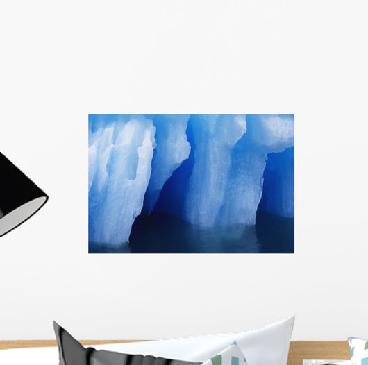 Close-up Beautiful Blue Iceberg Wall Decal