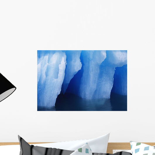 Close-up Beautiful Blue Iceberg Wall Decal