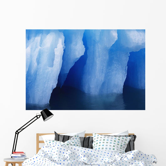 Close-up Beautiful Blue Iceberg Wall Decal