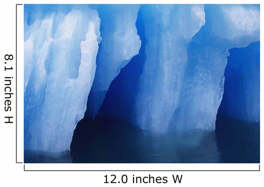 Close-up Beautiful Blue Iceberg Wall Decal