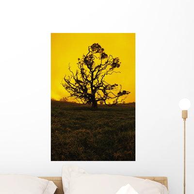 Hawaii Big Island Mauna Wall Decal shown on a wall