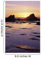 USA Sun Setting over Wall Decal