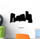 Minnesota Silhouette White Black Wall Decal