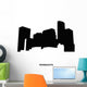 Minnesota Silhouette White Black Wall Decal