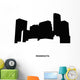 Minnesota Silhouette White Black Wall Decal