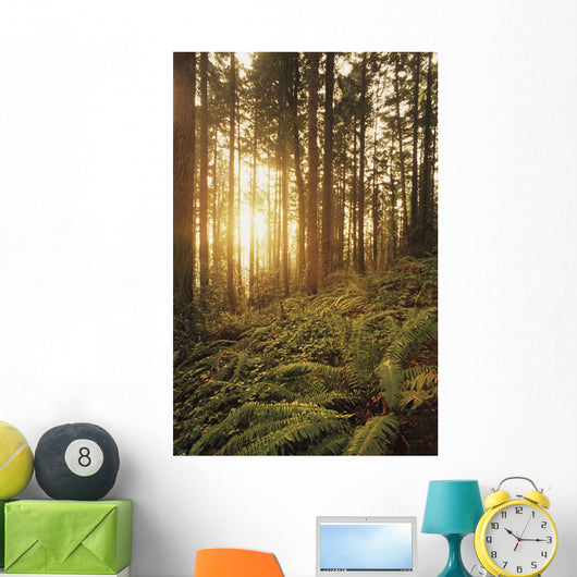 USA Oregon Ferns and Wall Decal