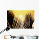 Pale Yellow Sunball behind Wall Decal