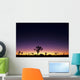 Joshua Trees Silhouetted Dawn Wall Decal