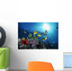 Female Snorkeler Silhouetted with Wall Decal
