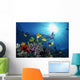 Female Snorkeler Silhouetted with Wall Decal