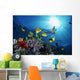 Female Snorkeler Silhouetted with Wall Decal
