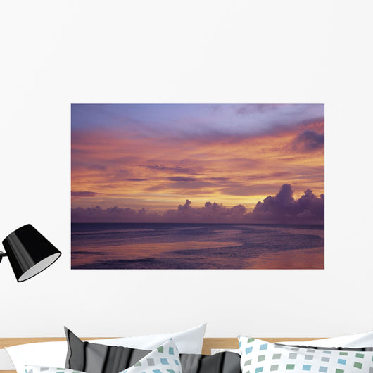Sunset near Kwajalein Atoll Wall Decal