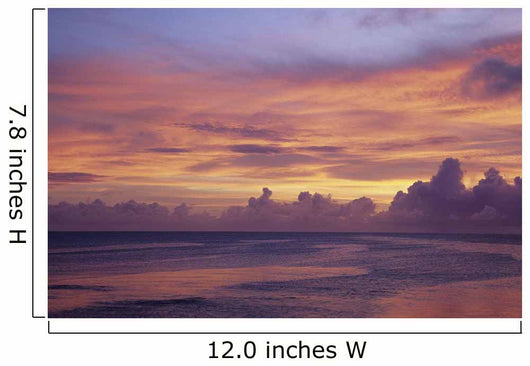 Sunset near Kwajalein Atoll Wall Decal