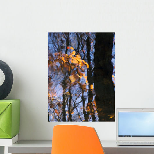 Tree Reflections Water Wall Decal Design 3