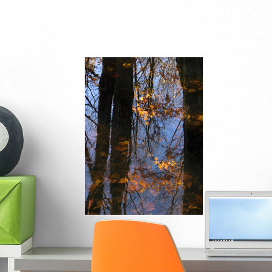 Tree Reflections Water Wall Decal Design 2
