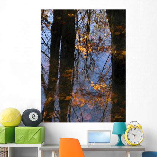 Tree Reflections Water Wall Decal Design 2