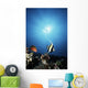 USA with Sunburst Wall Decal