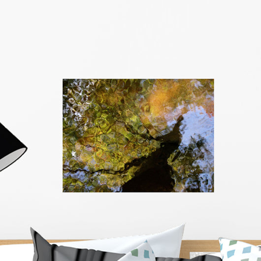 Colorful Glassy Reflections Water Wall Decal Design 2