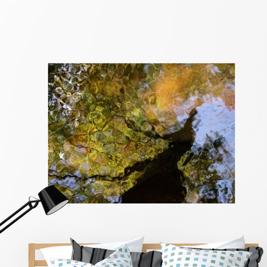 Colorful Glassy Reflections Water Wall Decal Design 2