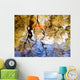 Colorful Glassy Reflections Water Wall Decal Design 1