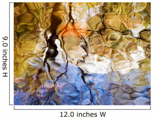 Colorful Glassy Reflections Water Wall Decal Design 1