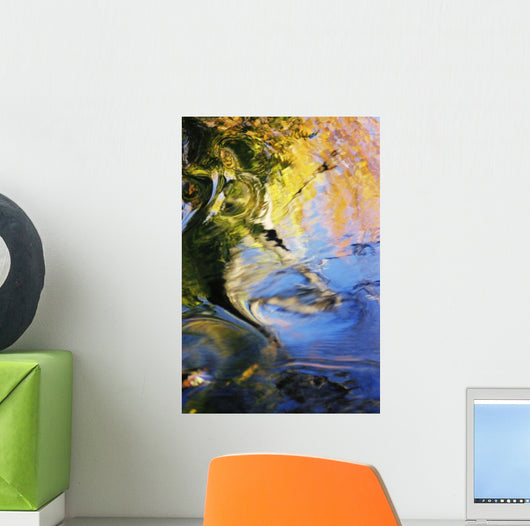 Colorful Reflections Water Wall Decal Design 1