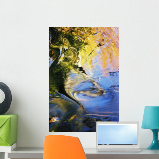 Colorful Reflections Water Wall Decal Design 1