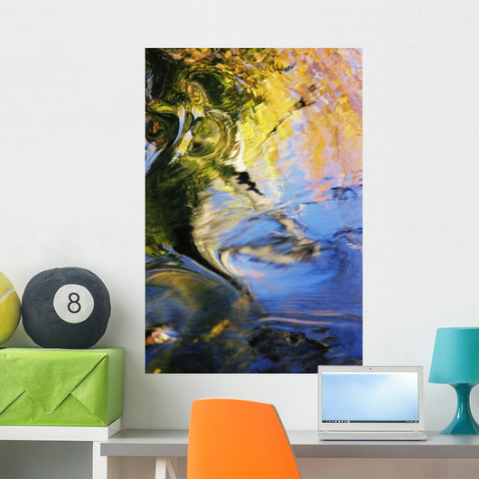 Colorful Reflections Water Wall Decal Design 1