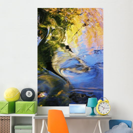 Colorful Reflections Water Wall Decal Design 1