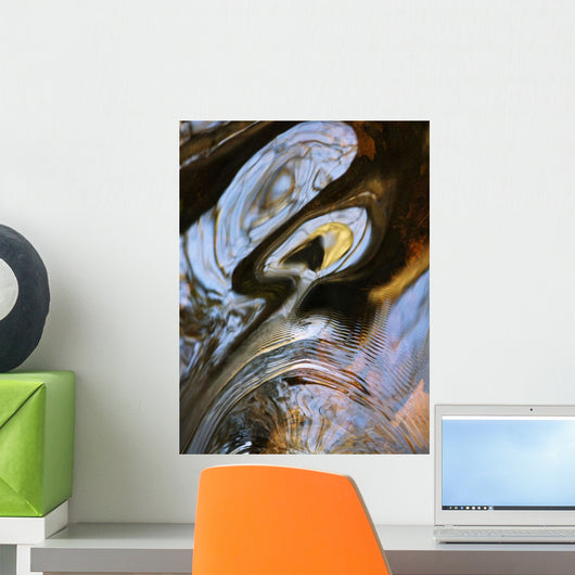 Ripples and Reflections Water Wall Decal Design 3