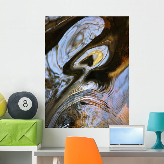 Ripples and Reflections Water Wall Decal Design 3