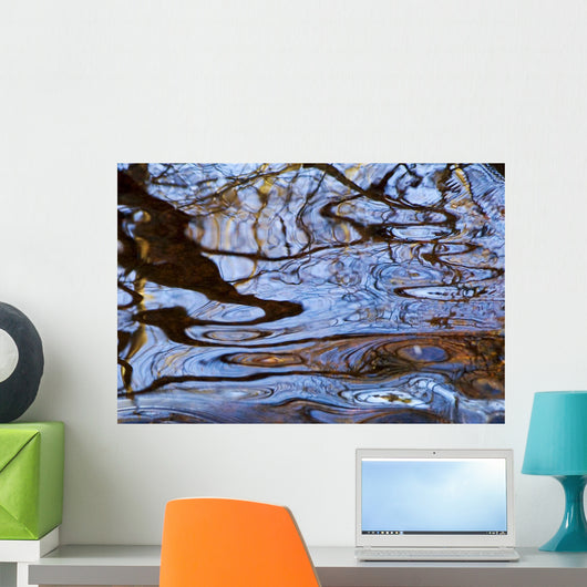 Ripples and Reflections Water Wall Decal Design 1