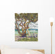 Surfboard Leaning against Tree Wall Decal