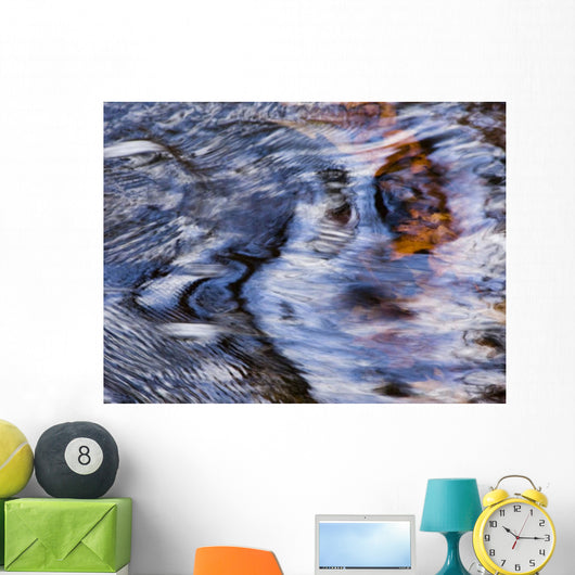 Reflections and Leaves Wall Decal Design 4