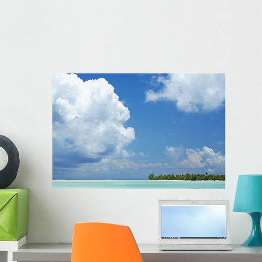 French Polynesia Tahiti Lagoon Wall Decal Design 4