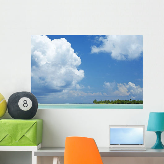 French Polynesia Tahiti Lagoon Wall Decal Design 4