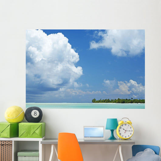 French Polynesia Tahiti Lagoon Wall Decal Design 4