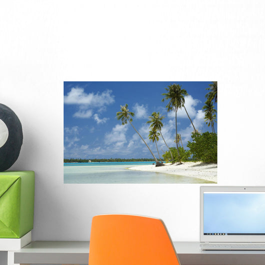 French Polynesia Tahiti Lagoon Wall Decal Design 3