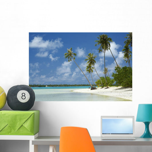 French Polynesia Tahiti Lagoon Wall Decal Design 3