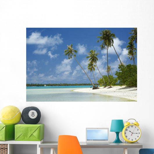 French Polynesia Tahiti Lagoon Wall Decal Design 3