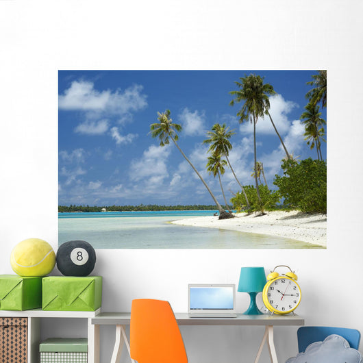 French Polynesia Tahiti Lagoon Wall Decal Design 3