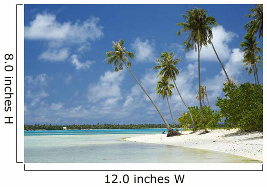 French Polynesia Tahiti Lagoon Wall Decal Design 3